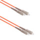 Fiber patch cable DeTech, SC-SC, UPC, Multimode, Duplex, 5.0m, Orange - 18336
