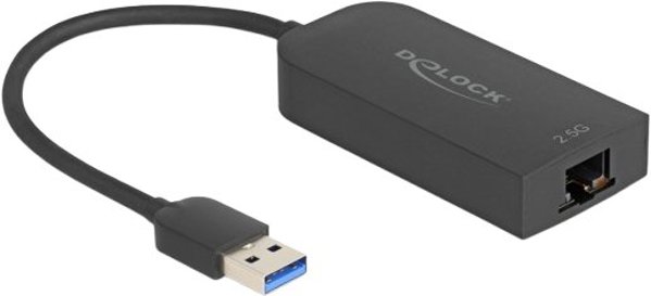 Delock Αντάπτορας USB 5 Gbps Type-A σε 2,5 Gb LAN RJ45 Μαύρος