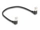DELOCK RJ45 Netzkab Cat.6A S/FTP Slim 90° gewink. 0,25m schw