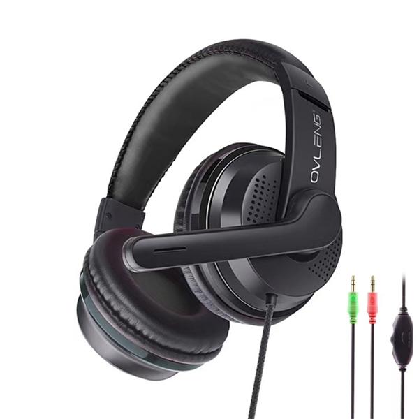 Ακουστικά Ovleng OV-X8, Για PC, Μικρόφωνο, 3.5mm, Μαύρο - 20490