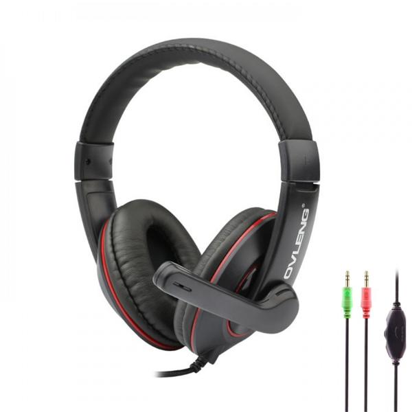 Ακουστικά Ovleng OV-X10, Για PC, Μικρόφωνο, 3.5mm, Μαύρο - 20491