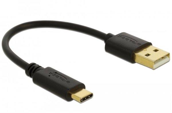 DeLOCK 80954 kabel USB 0,15 m USB A USB C Czarny