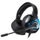 Ακουστικά Onikuma K6 Blue, Για PC, Μικρόφωνο, 3.5mm, USB, Μαύρο - 20746