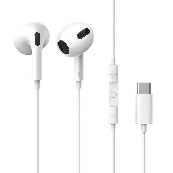 Earphones Baseus Encok C17, Type-C, Microphone, White - 20766