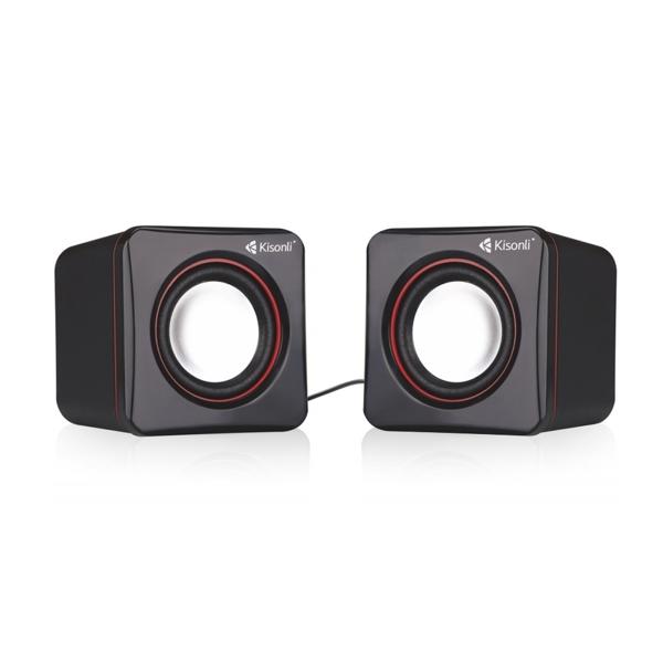 Ηχεία Kisonli V400 2x3W USB, Μαύρο - 22043