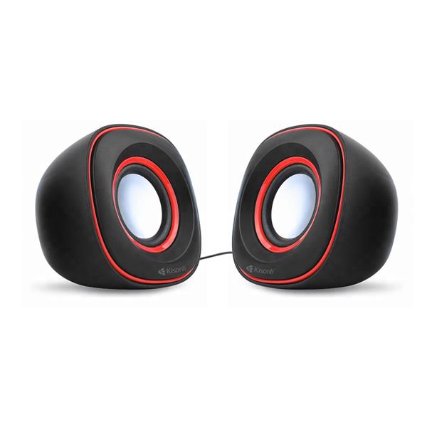 Ηχεία Kisonli S-444, 2x3W USB, Μαύρο - 22061