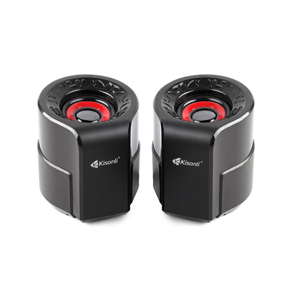 Ηχεία Kisonli A-909, 2x3W, USB, Μαυρο - 22160