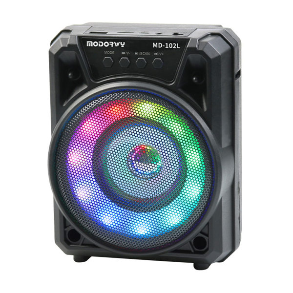 Ηχεἰο Modorwy MD-102L, Bluetooth, Καραόκε, Μικρόφωνο, USB, SD, FM, AUX, Μαυρο - 22176