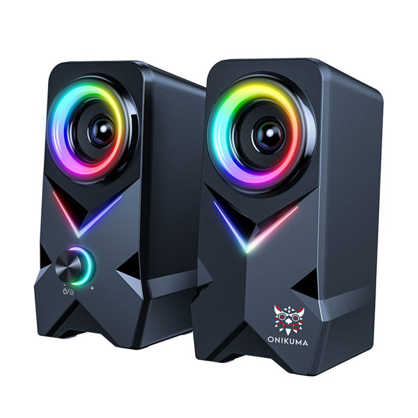 Ηχεία Onikuma L2, 2x5W, USB, RGB, Μαυρο - 22215