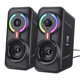 Ηχεία Onikuma L6, 2x5W, USB, RGB, Μαυρο - 22216