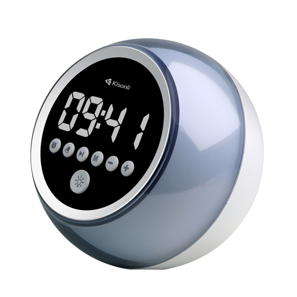 Ηχείο Kisonli Q6C, Bluetooth, SD, FM, RGB, Ασπρο - 22283