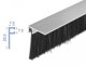 DeLOCK Brush strip 40 mm with aluminium profile angled - length 1 m, Black, Aluminium, Plastic, Rectangular, 1000 mm, 40 mm, China