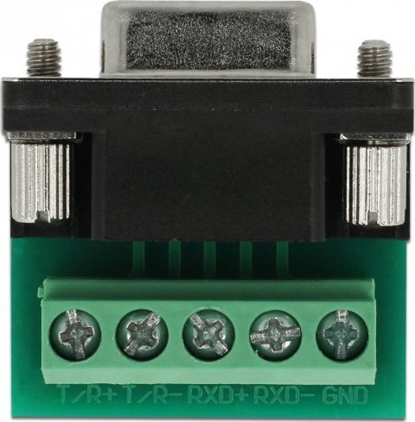 Delock Seriell Adapterkabel USB 2.0 Typ-A zu RS-422/485 DB9 ESD Schutz 15 kV Uberspannungsschutz 600 W erweiter Temperaturbereich Delock