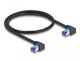DeLOCK Καλώδιο Δικτύου RJ45 Cat.6A S/FTP Γωνιακό 1 m Μαύρο