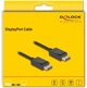 DeLOCK 81174 kabel DisplayPort 1 m Czarny