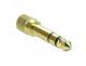 DeLOCK 66390 προσαρμογέας καλωδίων 3.5 mm σε 6.35 mm, Χρυσό