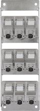 Delock Verteilerkasten 9-Port Cat.6A, Επιτοίχιο Patch Panel με Keystone Modules