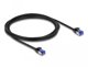 Delock Καλώδιο Δικτύου Cat 6a S/FTP RJ-45, 2m, Χωρίς Γάντζο - Μαύρο