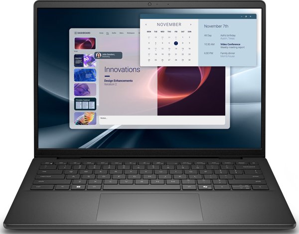 Dell Pro 14 Essential Laptop 14" 2K (1920x1200) AMD Ryzen 5, 16GB RAM, 512GB SSD, AMD Radeon Graphics, Windows 11 Home, Carbon Black