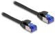 Delock Καλώδιο Δικτύου Patch RJ-45 S/FTP Cat 6a, 3m, Χωρίς Άγκιστρο, Μαύρο
