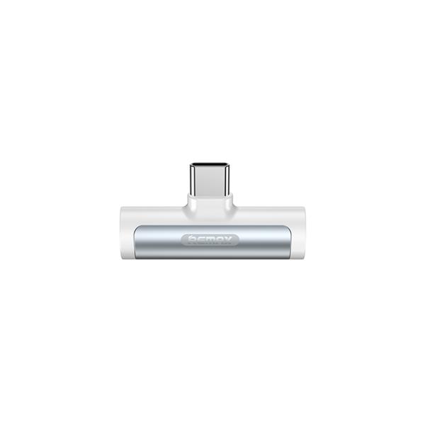 Προσαρμογέας Remax Smooth RL-LA03, Type-C to 3,5mm + Type-C F, Διαφορετικά χρώματα - 40023