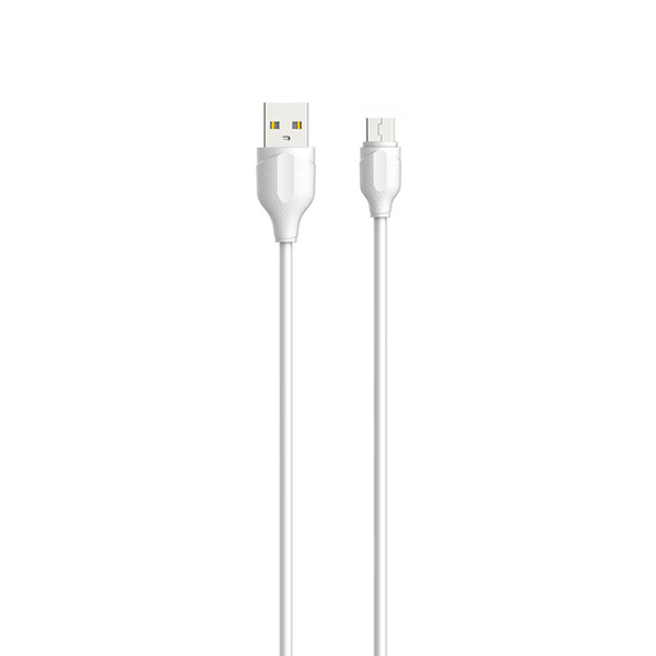 Kαλώδιο δεδομένων LDNIO LS371, Micro USB, 1.0m, λευκό - 40070