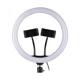 LED Ring light No brand M33, 33cm, 25W, Dual bracket, Black - 40125
