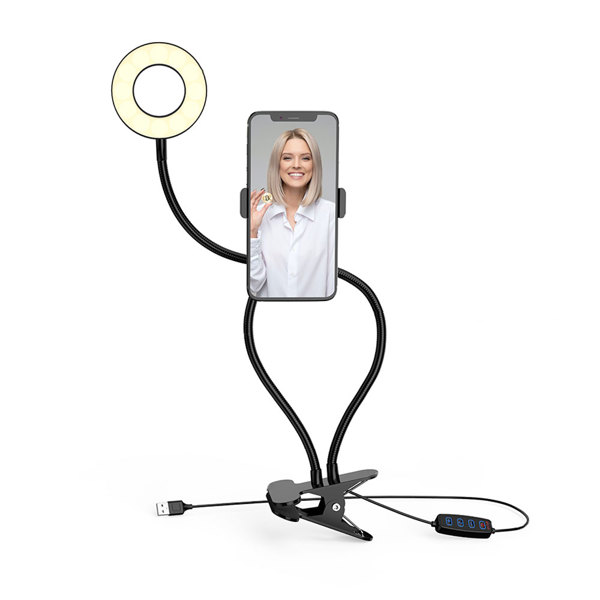 LED Ring light One Plus NR9102, 9cm, 10W, Black - 40132