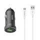 Φορτιστή αυτοκινήτου Yookie PC2, Quick Charge 3.0, 1xUSB, με καλώδιο Micro USB, Διαφορετικα χρωματα - 40137