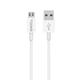Kαλώδιο δεδομένων Yookie CB1, Micro USB, 2.0m, λευκό - 40146
