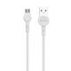 Kαλώδιο δεδομένων DeTech DE-C35M, Micro USB, 1.0m, λευκό - 40188