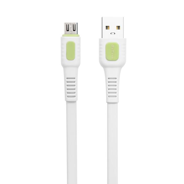 Kαλώδιο δεδομένων DeTech DE-C36M, Micro USB, 1.0m, λευκό - 40191
