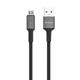 Kαλώδιο δεδομένων DeTech DE-C39M, Micro USB, 1.0m, Μαυρο - 40200