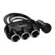Car socket charger Earldom ES-CS1, Splitter, 2xUSB F, 3x12/24V, Different colors – 40207