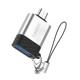Προσαρμογέας Earldom ET-OT66, USB F σε Micro USB, OTG, Ασημί - 40208