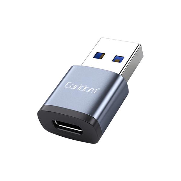 Προσαρμογέας Earldom ET-OT61, Type-C F σε USB 3.0, Γκρί - 40211