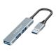 USB hub Earldom ET-HUB09, USB 3.0, 3 θύρες, Γκρί - 40218