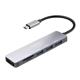 Docking station Earldom ET-W18, Type-C to 3xUSB 3.0, SD, MicroSD, HDMI, Gray - 40232