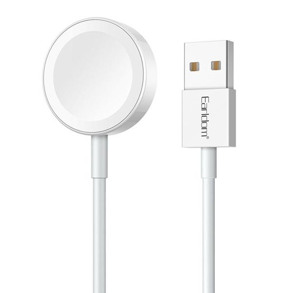 Wireless charging cable Earldom ET-WC21, For Apple Watch, 5V/0.35A, 1.0m, White - 40236