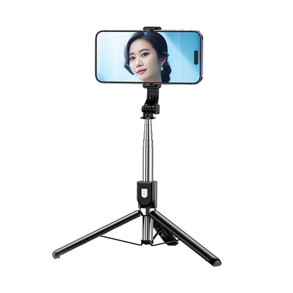 Selfie stick - Tripod Remax P17, 1.3m, Bluetooth, Μαυρο - 40333
