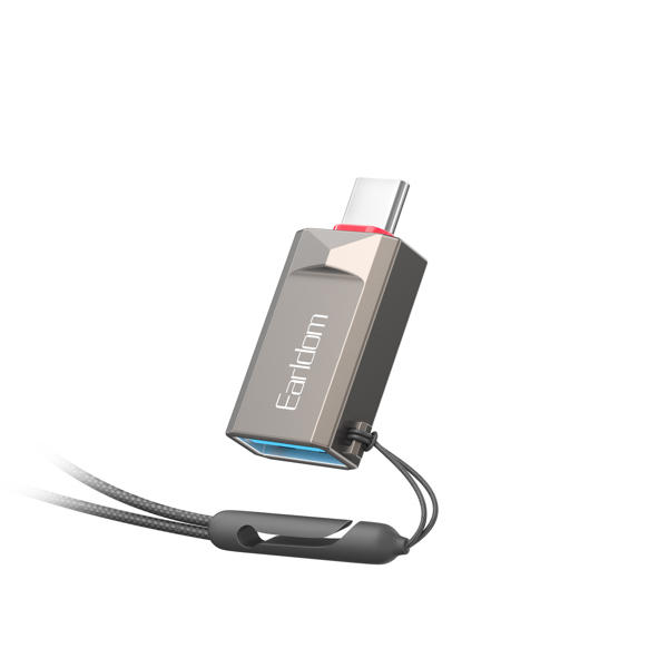 Adapter Earldom ET-OT88C, USB3.0 to Type-C, OTG, Grаy - 40360