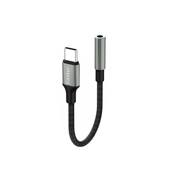 Adapter Earldom ET-OT77, Type-C to 3.5mm (F), Black - 40364