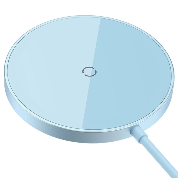 Wireless Charger Baseus Simple Mini 3, Qi, 15W, Blue - 40382
