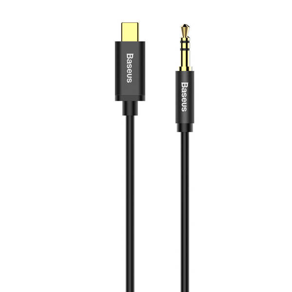 Audio cable Baseus M01, 3.5mm to Type-C, 1.2m, Black - 40403