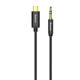 Audio cable Baseus M01, 3.5mm to Type-C, 1.2m, Black - 40403