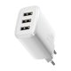 Network charger Baseus Compact 3U, 17W, 3 x USB F, White - 40412