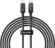 Data cable Baseus Unbreakable, Type-C - Type-C, 100W, PD, 1.0m, Black - 40424