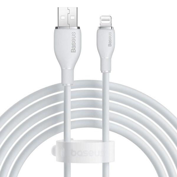 Data cable Baseus Pudding, Lightning, 1.2m, White - 40428
