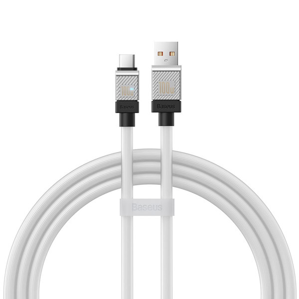 Data cable Baseus CoolPlay, Type-C, 100W, 1.0m, White - 40446