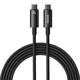 Data cable Baseus Tungsten Gold, Type-C - Type-C, 240W, 3.0m, Black - 40457